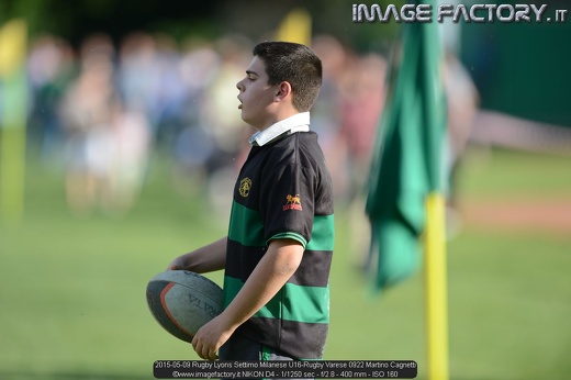 2015-05-09 Rugby Lyons Settimo Milanese U16-Rugby Varese 0922 Martino Cagnetti
